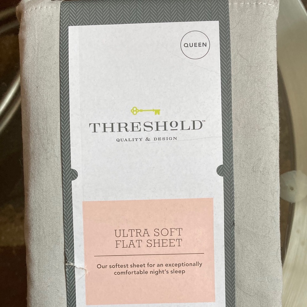 BRAND NEW Grey / Gray Flat Cotton Bedsheet